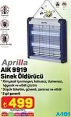 APRİLLA AIK 9919 SİNEK ÖLDÜRÜCÜ ELEKTRİKLİ